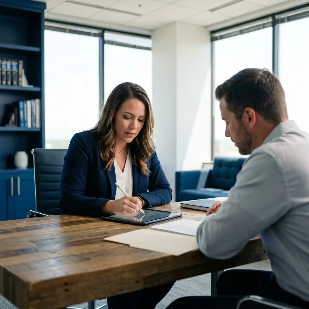 Advocate taking notes client 202607090239