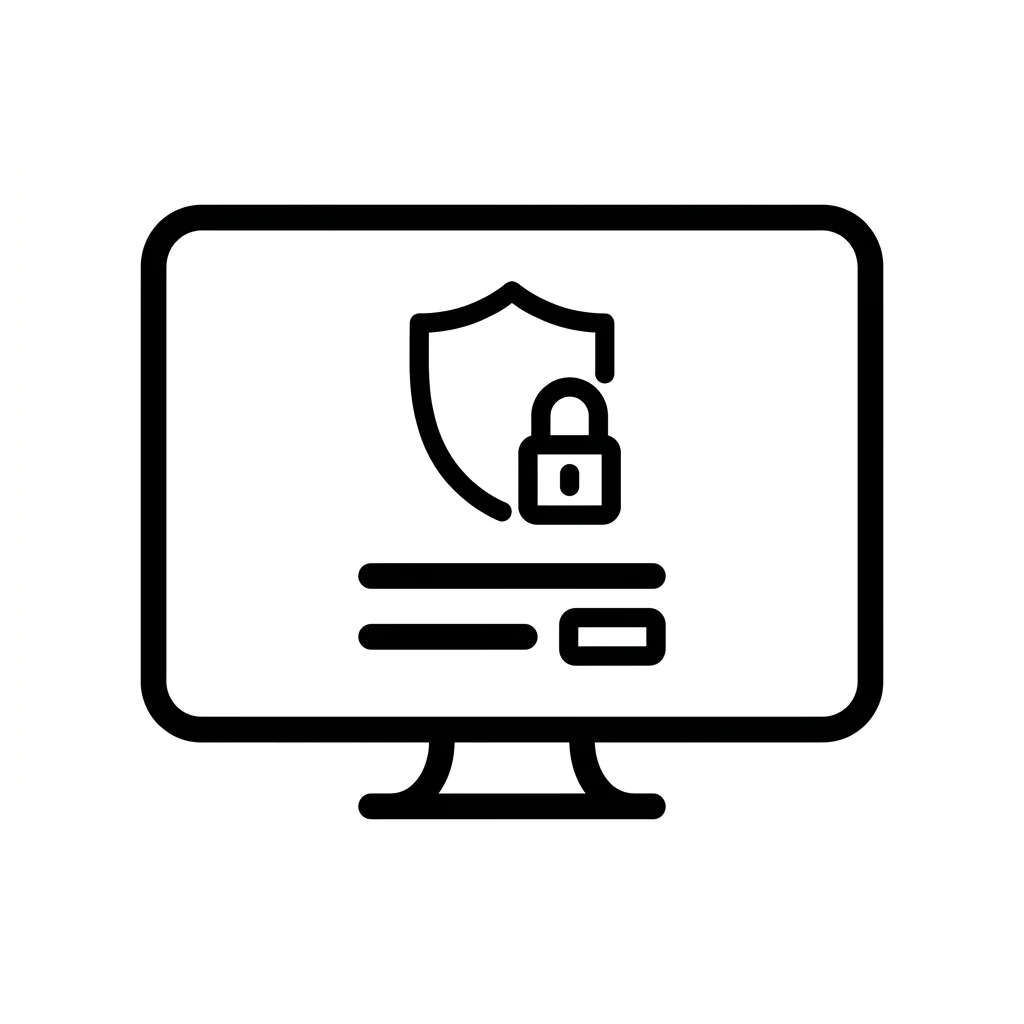 Computer monitor with shield 202607101616