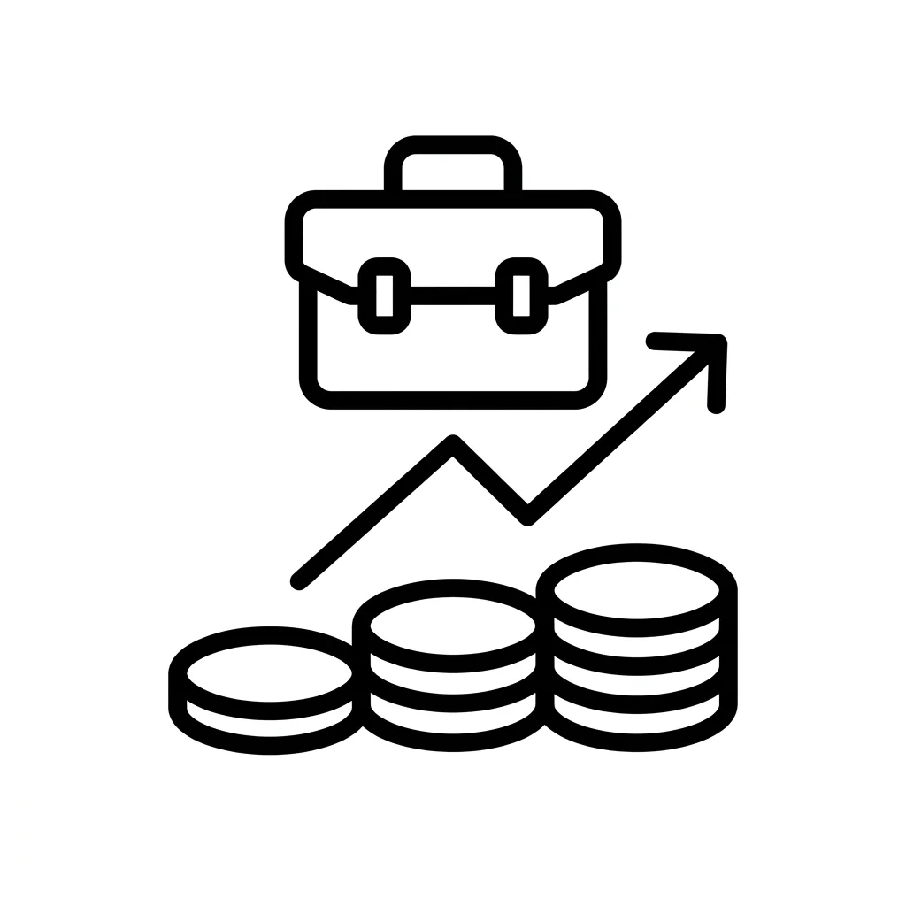Stacked coins, financial graph, … 202607101606