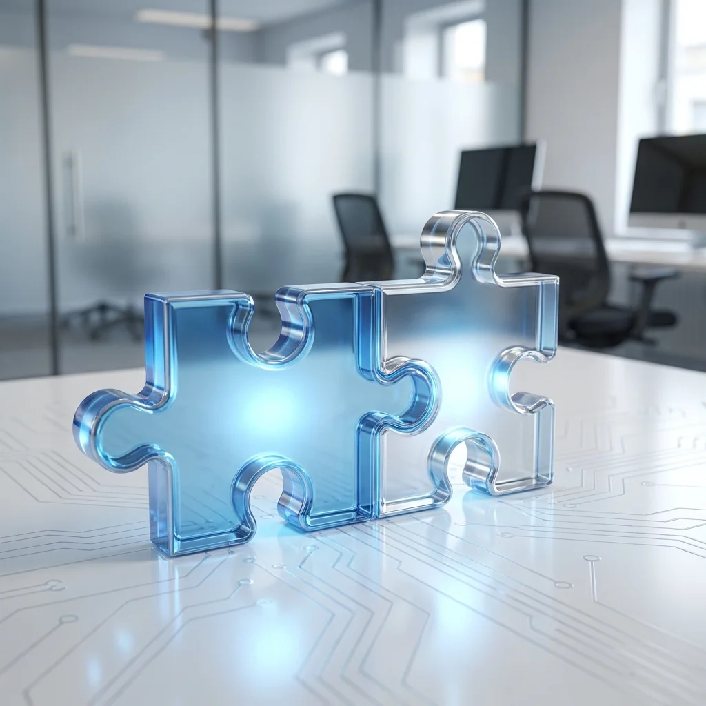 Two interlocking puzzle pieces 202607090215