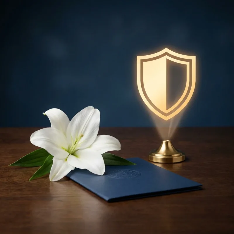 Lily document golden shield icon 202607090226