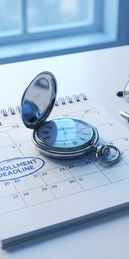 Silver pocket watch on calendar 202607090215